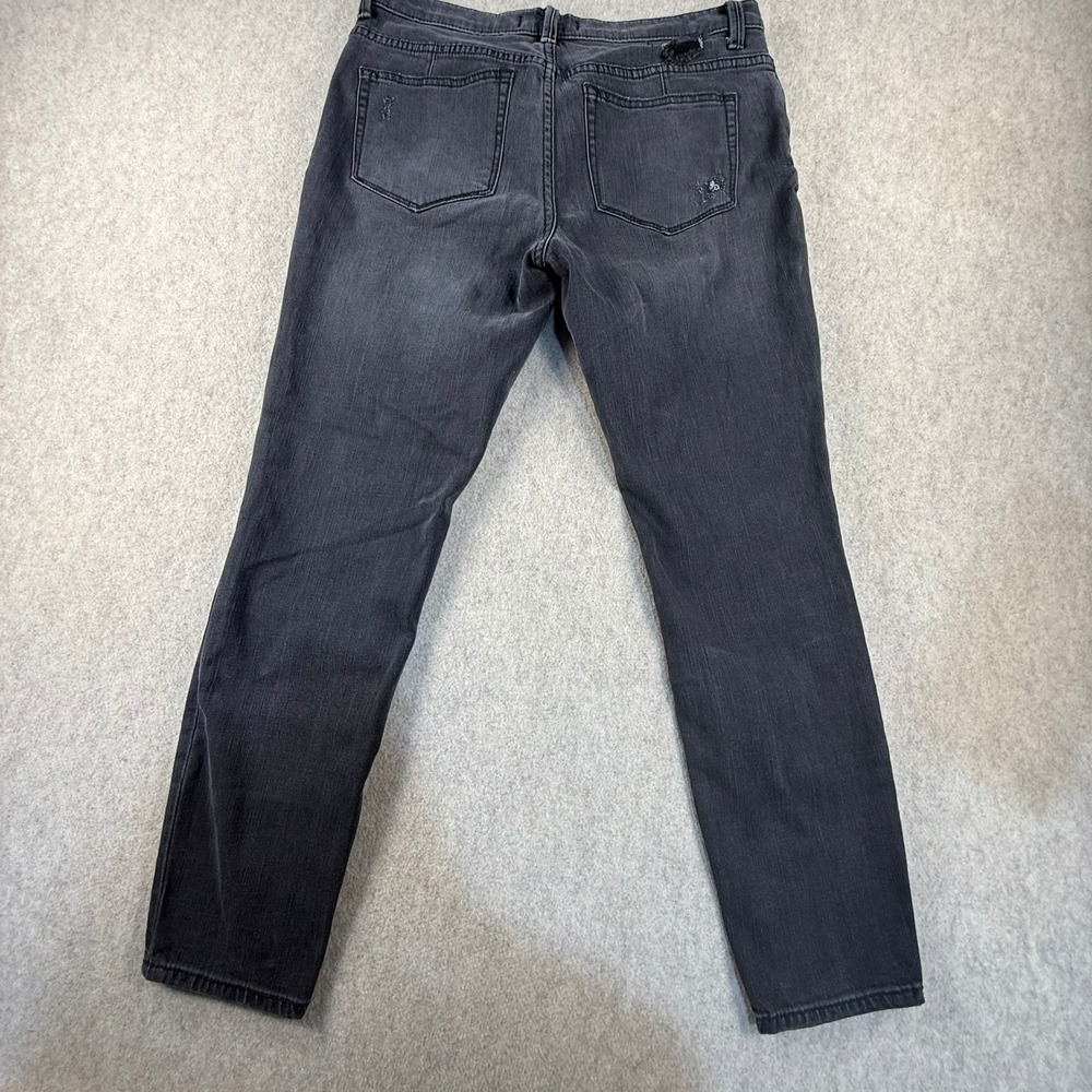 Free People W28 Distressed Mesh Backed Ripped Skinny Jeans Faded Black